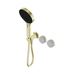 Load image into Gallery viewer, Serenity Progressive Shower System With Carrara Handle And Serenity Hand Shower Brushed Gold
