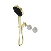 Serenity Progressive Shower System With Carrara Handle And Serenity Hand Shower Brushed Gold