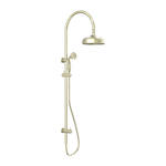Load image into Gallery viewer, YORK TWIN SHOWER WITH METAL HAND SHOWER AGED BRASS
