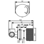 Load image into Gallery viewer, Round Brushed Nickel Progressive Wall Mixer Handle

