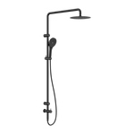 Load image into Gallery viewer, MECCA CARE 25MM GRAB RAIL 900MM TWIN SHOWER SET MATTE BLACK

