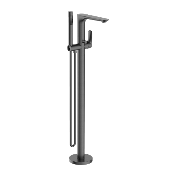 BIANCA FREESTANDING BATH MIXER WITH HAND SHOWER GUN METAL