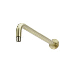 Load image into Gallery viewer, Round Wall Shower Curved Arm 400mm - PDV Tiger Bronze

