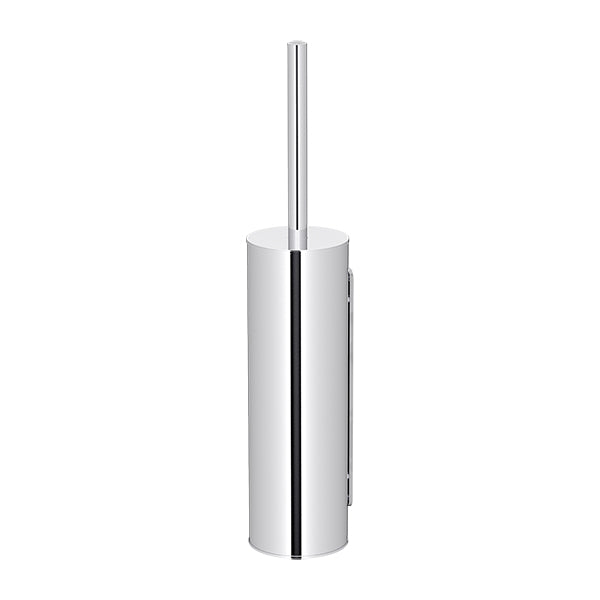 Round Toilet Brush and Holder - Chrome