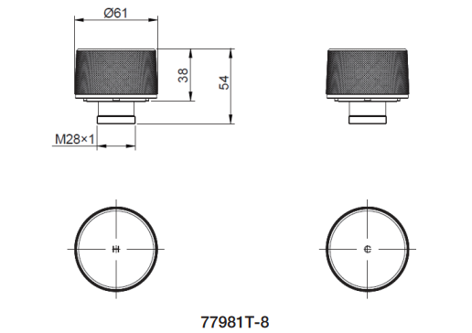 Components Wall Mount Dual Handles - Oyl Trim