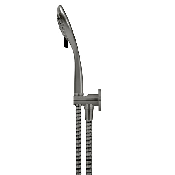 Round Three Function Hand Shower on Fixed Bracket - Shadow