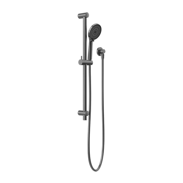 ROUND METAL PROJECT RAIL SHOWER GUN METAL