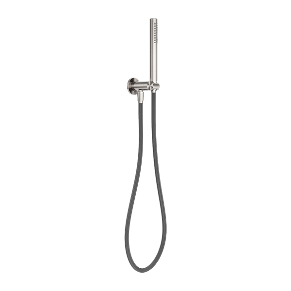 Zen SS316L Shower On Bracket With Outdoor Shower Hose Brushed Nickel