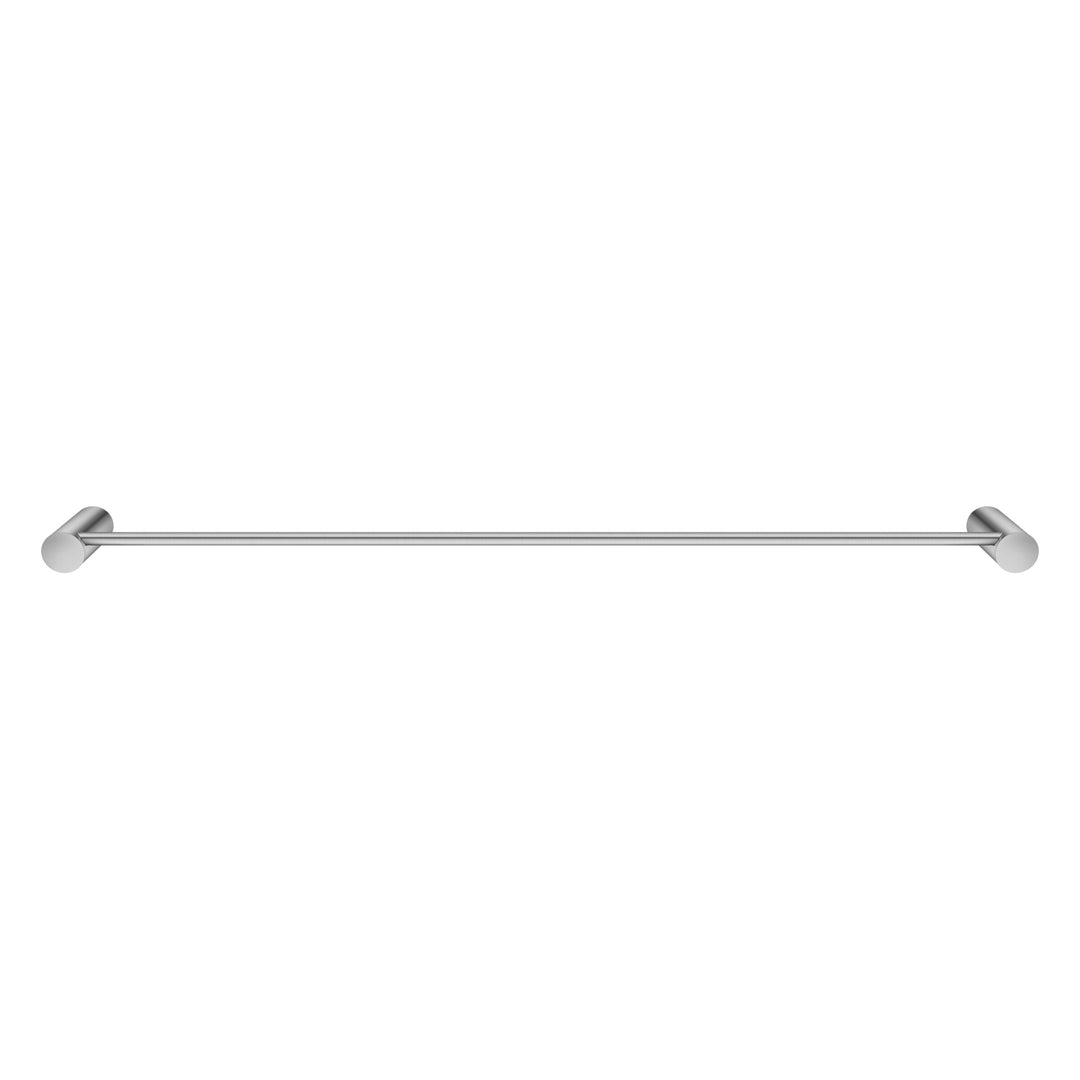 Brushed Nickel Single Towel Rail 600mm