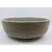 350*350*120 Circular Above Counter Basin Elios - Grey Terrazzo