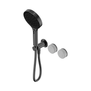 Serenity Progressive Shower System With Carrara Handle And Serenity Hand Shower Gun Metal