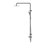 Load image into Gallery viewer, MECCA CARE 25MM GRAB RAIL 900MM TWIN SHOWER SET GUN METAL
