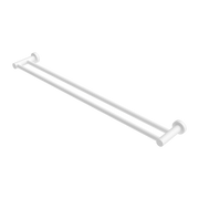 MECCA DOUBLE TOWEL RAIL 800MM MATTE WHITE