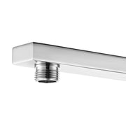 Chrome Square Shower Station without Shower Head and Handheld Shower(Stainess Steel Hose)