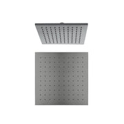 250MM SQUARE SHOWER HEAD GUN METAL