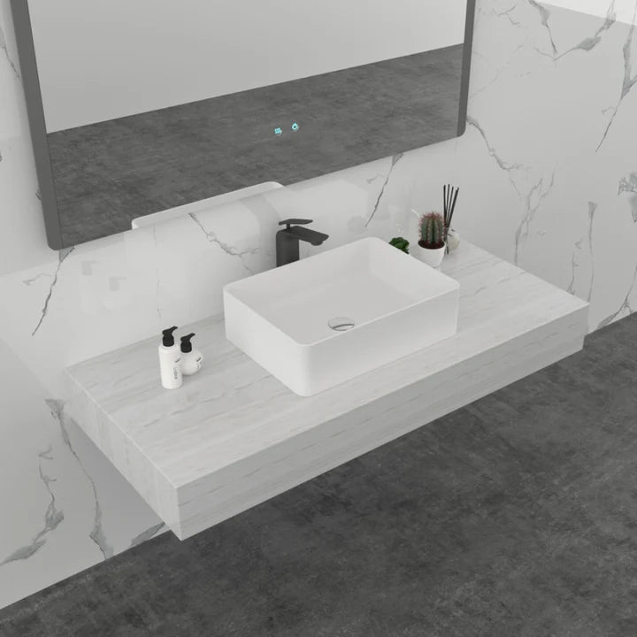 500*360*140 White matte Cast Solid Surface Basin