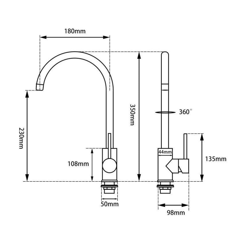 Black Kitchen Mixer