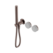 Serenity Progressive Shower System With Carrara Handle And Slim Shower Brushed Bronze