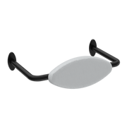 MECCA CARE DDA TOILET BACKREST MATTE BLACK