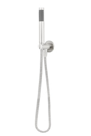 Round Hand Shower on Fixed Bracket - PVD Brushed Nickel