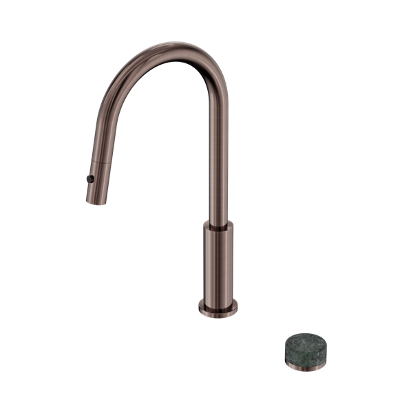 Serenity Progressive Pull Out kitchen Set With Verde Alpi Handle Brushed Bronze