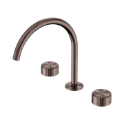 Serenity Bath/Kitchen Set Arc Spout With Metal Handle Brushed Bronze