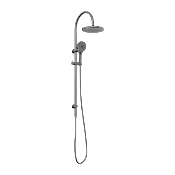 MECCA TWIN SHOWER GUN METAL