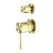 OPAL SHOWER MIXER WITH DIVERTOR SEPARATE PLATE BRUSHED GOLD
