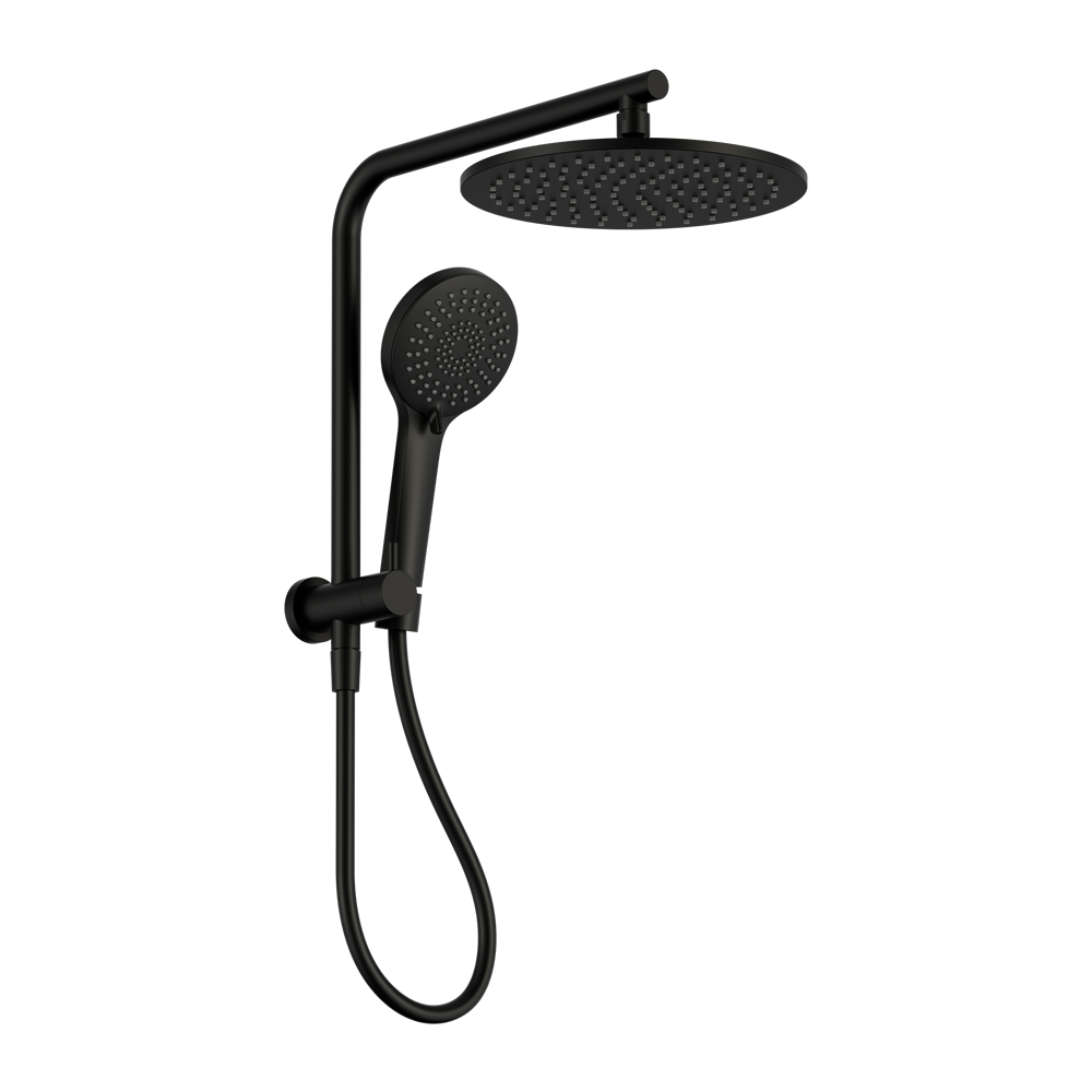 MECCA 2 IN 1 TWIN SHOWER MATTE BLACK