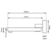 Brushed Brass Bath/Basin Wall Swivel Spout