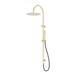 Load image into Gallery viewer, Zen SS316L Twin Shower With Outdoor Shower Hose Brushed Gold
