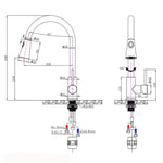 Load image into Gallery viewer, Black Pull Out Kitchen Mixer
