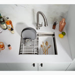 Load image into Gallery viewer, Prolific  23&quot; undermount single-bowl workstation kitchen sink

