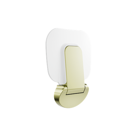 MECCA CARE SHOWER SEAT 400??30MM BRUSHED GOLD