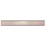 Load image into Gallery viewer, TILE INSERT V CHANNEL FLOOR GRATE 80MM OUTLET WITH HOLE SAW BRUSHED BRONZE
