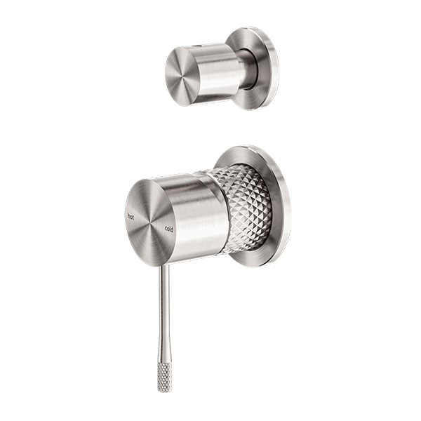 OPAL SHOWER MIXER WITH DIVERTOR SEPARATE PLATE BRUSHED NICKEL
