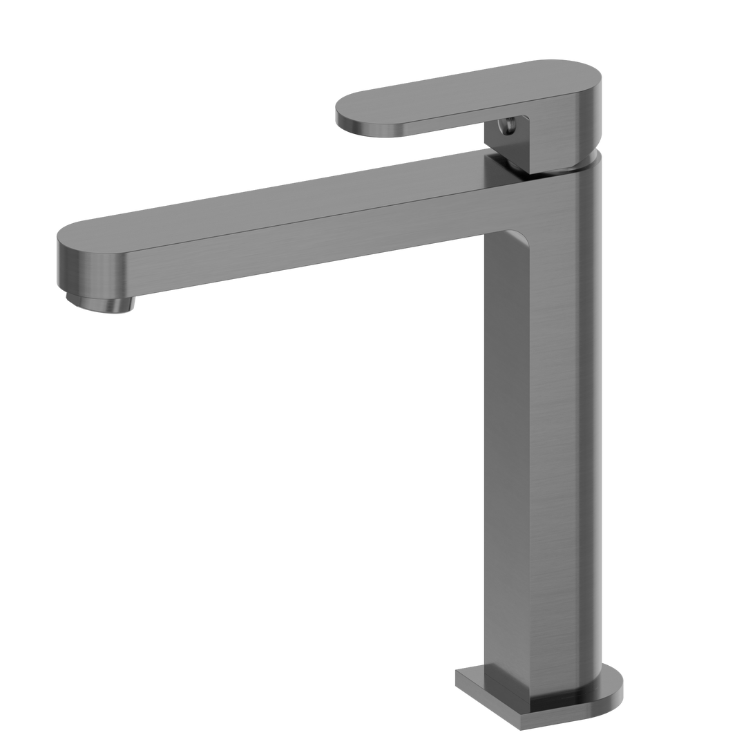 ECCO TALL BASIN MIXER GUN METAL