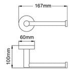 Load image into Gallery viewer, LUCID PIN Series Brushed Nickel Toilet Paper Roll Holder
