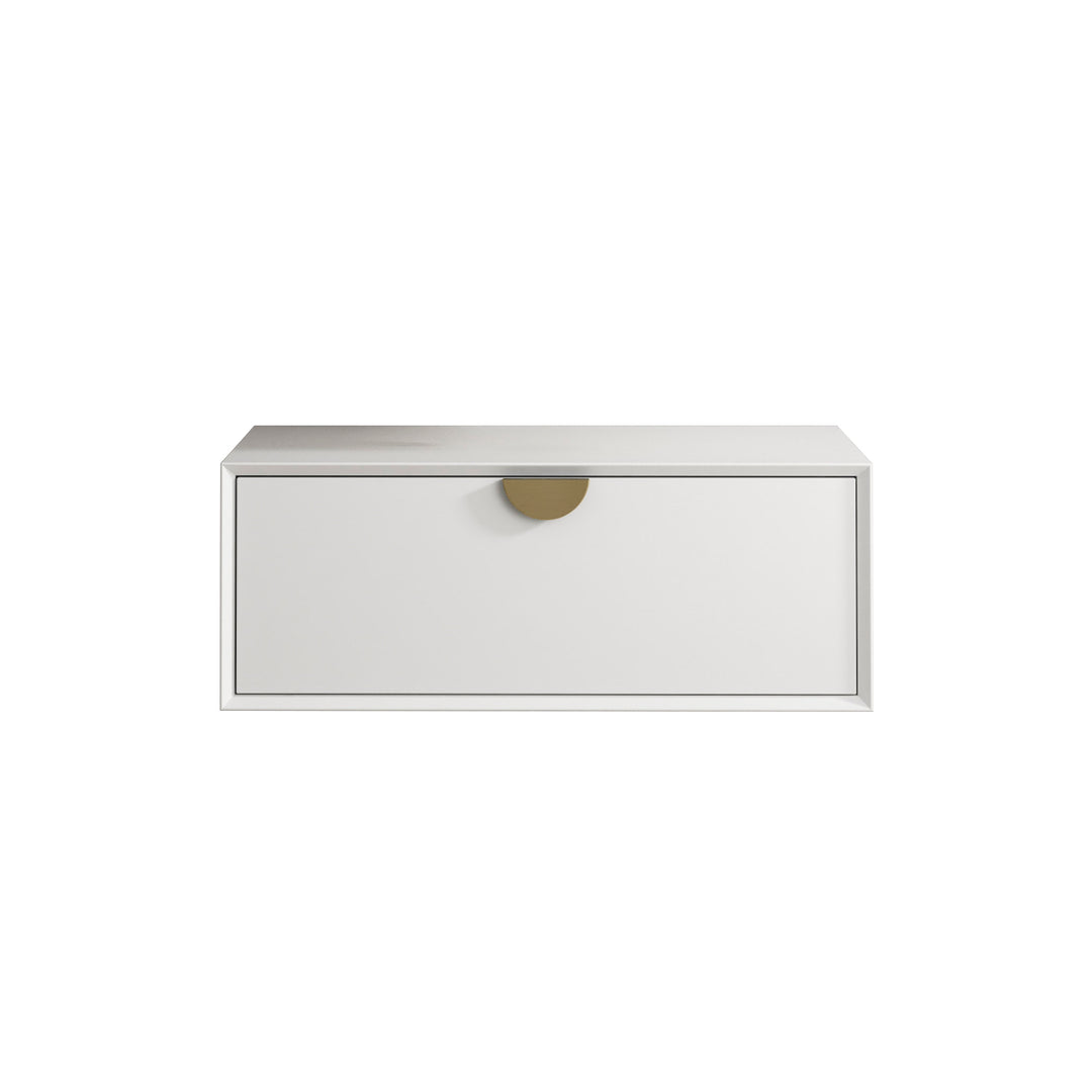 Moonlight White Wall Hung Cabinet