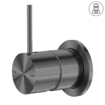 Load image into Gallery viewer, MECCA SHOWER MIXER 60MM HANDLE UP PLATE GUN METAL
