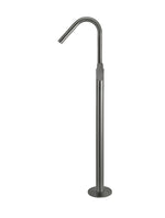 Load image into Gallery viewer, Round Paddle Freestanding Bath Spout and Hand Shower - Shadow
