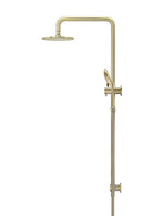 Load image into Gallery viewer, Round Combination Shower Rail 200mm Rose, Three Function Hand Shower - PVD Tiger Bronze
