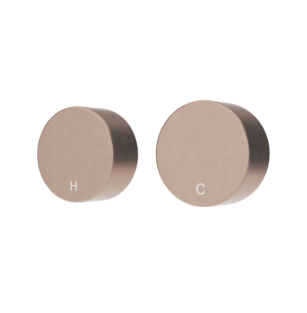 Circular Wall Taps - Champagne