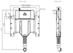 Load image into Gallery viewer, Pneumatic In wall Cistern 88mm (Wall Face)
