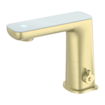Load image into Gallery viewer, CLAUDIA SENSOR MIXER WITH WHITE TOP DISPLAY BRUSHED GOLD
