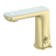 CLAUDIA SENSOR MIXER WITH WHITE TOP DISPLAY BRUSHED GOLD