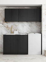 Load image into Gallery viewer, Laundry Kit 1715B Marlo Black with Matte White Top
