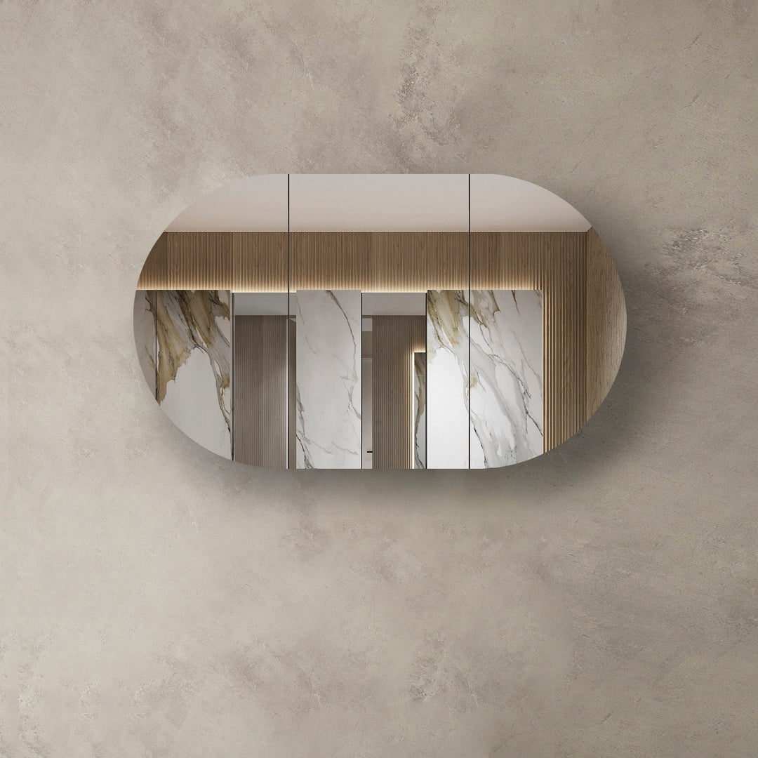 Bondi Natural Oak Shaving Cabinet