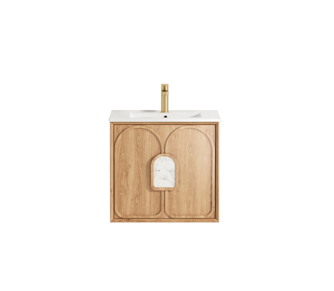Laguna Natural Oak Wall Hung Vanity