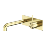 Load image into Gallery viewer, MECCA WALL BASIN/BATH MIXER HANDLE UP 160MM BRUSHED GOLD
